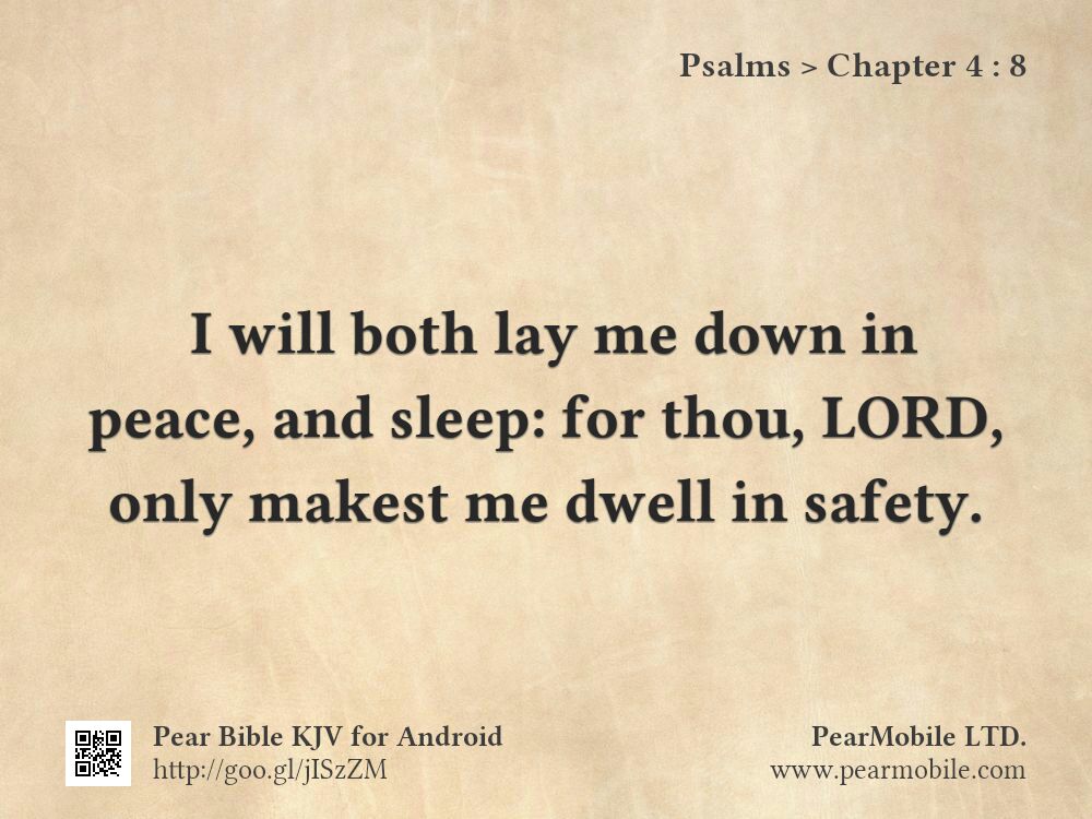 Psalms, Chapter 4:8